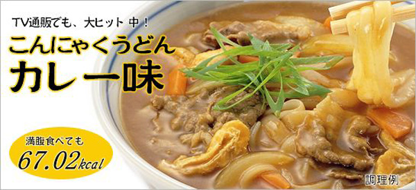 こんにゃくうどん・カレー味