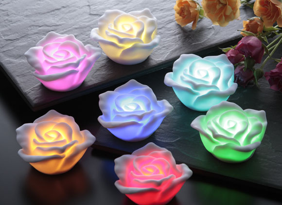癒しの薔薇ライト(2個組)