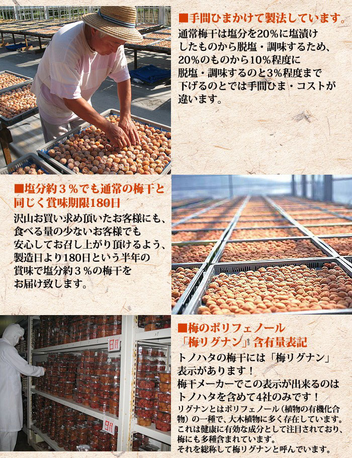 【お試し400g】減塩 紀州産 南高梅 つぶれ梅 しそ漬け