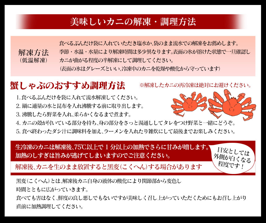 【メーカー直送】 生たらば むき身+ハーフカットセット 総重量1kg