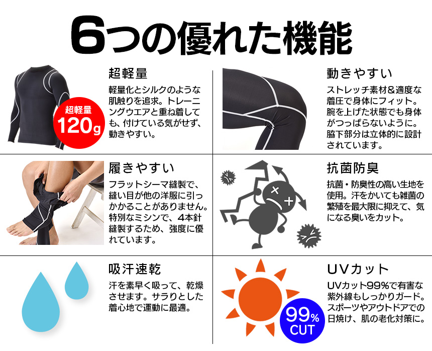 コンプレスアーマー トップス
