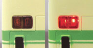 1/32 R/Cバス（都営・大阪市交通局いすゞエルガ） テールランプ点灯