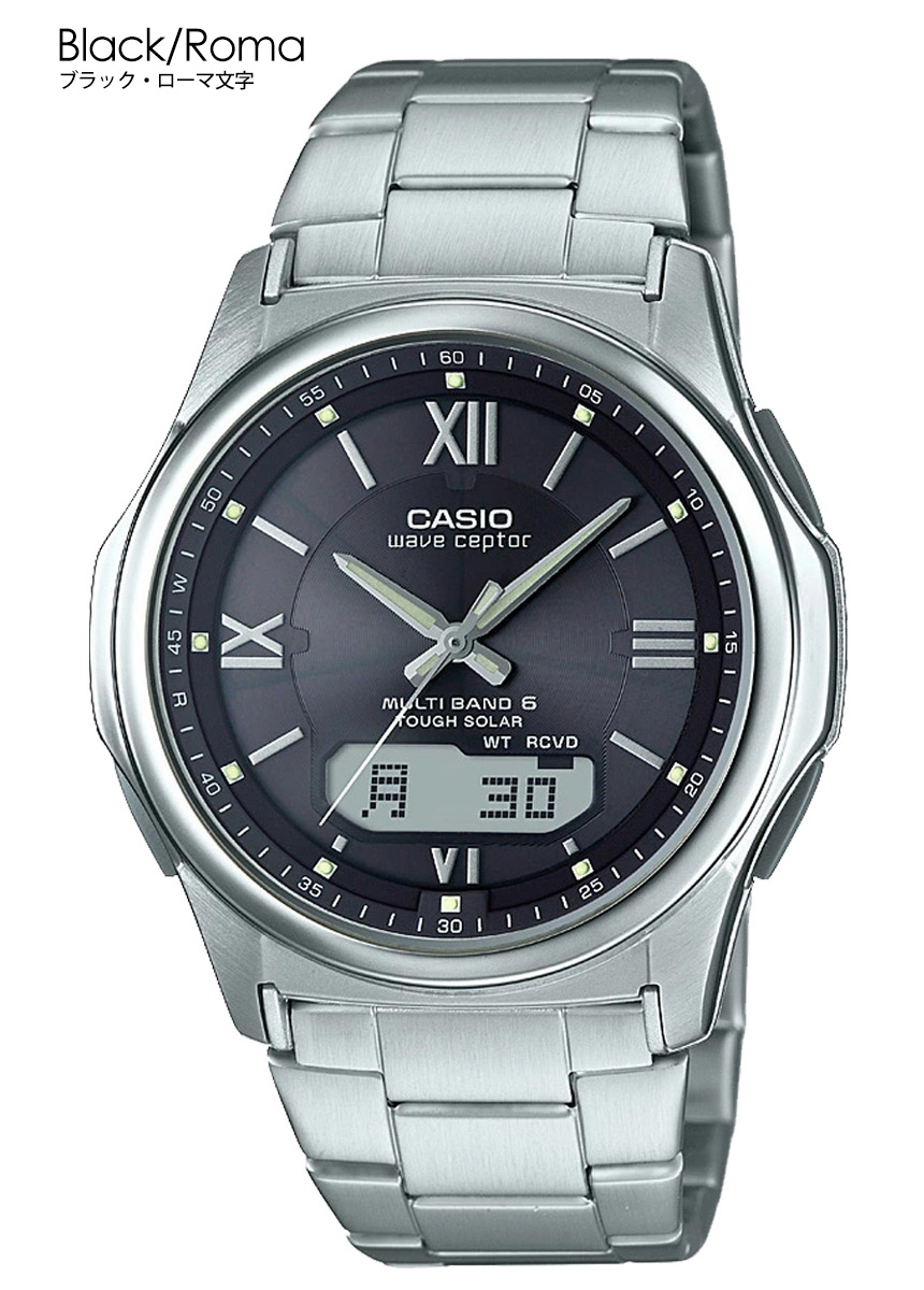 カシオ CASIO 電波ソーラー腕時計マルチバンド6☆世界6エリアで正確な