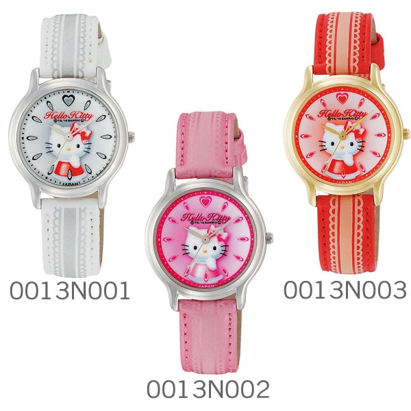 シチズン Q＆Q Hello Kitty ハローキティウォッチ JAPANモデル 0011Nシリーズ（レース柄）☆大人気のハローキティの腕時計が登場！