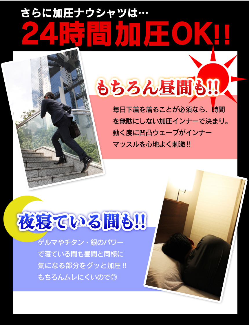 加圧ナウ メンズシャツ
