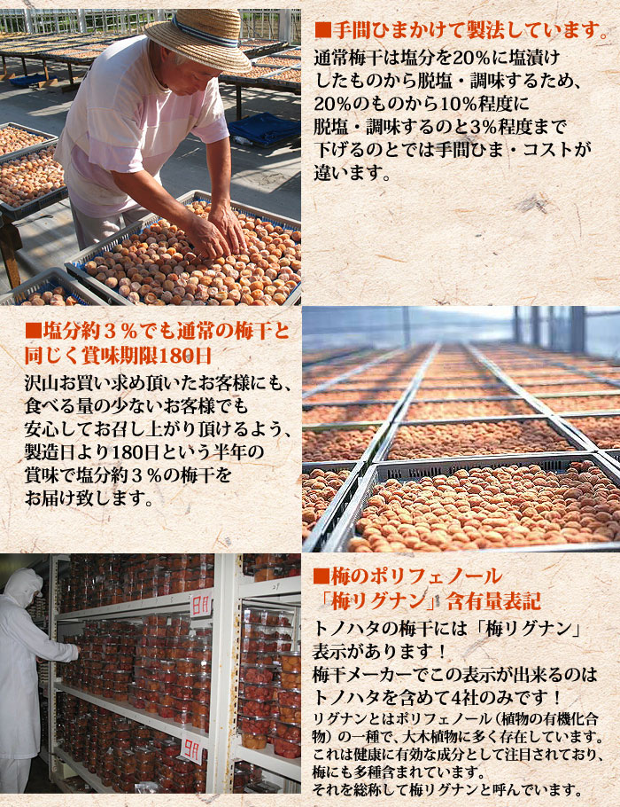 【お試し400g】減塩 紀州産 南高梅 つぶれ梅 はちみつ