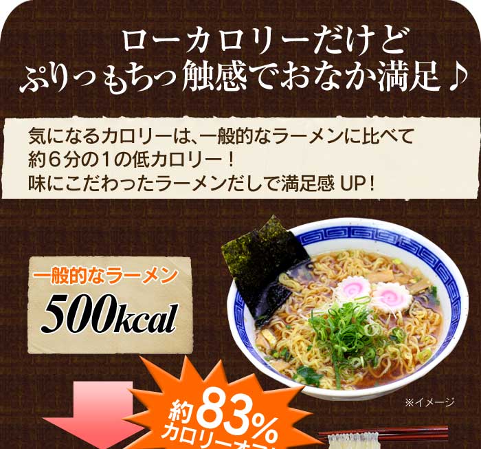 ローカロリーだけどぷりもち食感でおなか満足