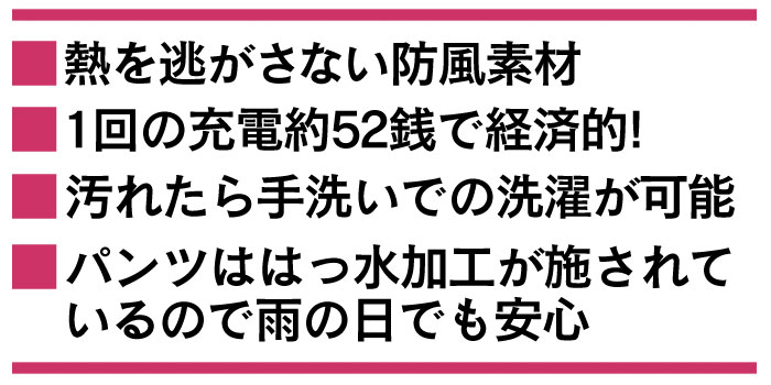 ぬくさに首ったけヒーター内蔵あったかパンツ「直暖パン」SHP-01