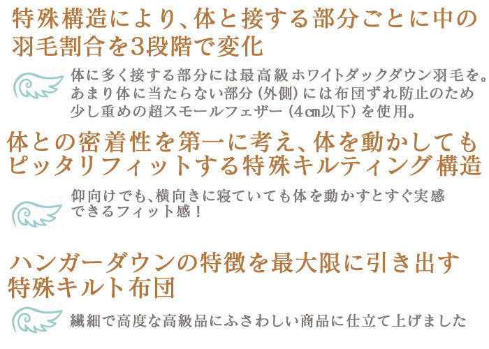 スリーピングフィット(羽毛掛布団)【新聞掲載】