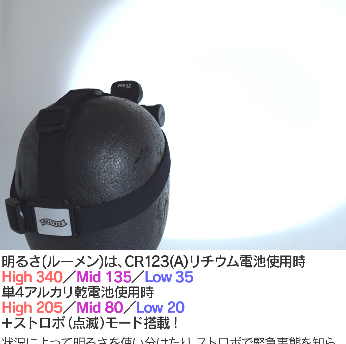 ワルサー PRO LED ヘッドライト HL11 UMA37090