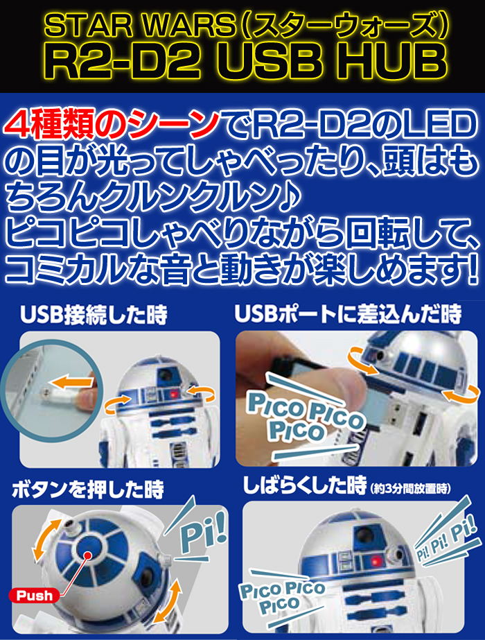 STAR WARS (スターウォーズ) R2-D2 USB HUB