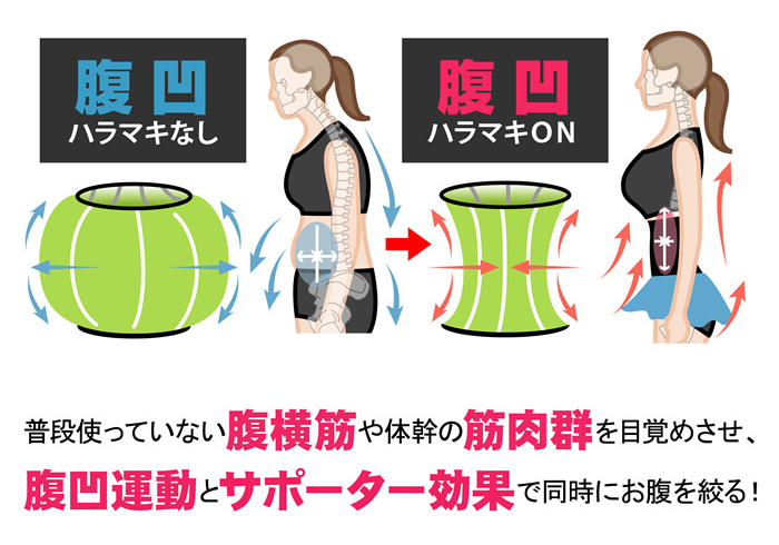 竹内式腹凹理論 腹凹腹巻きシャツ 3枚セット