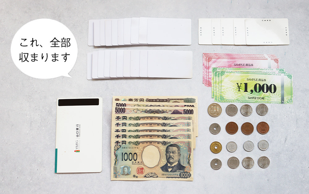 牛革ラウンドファスナー多機能長財布