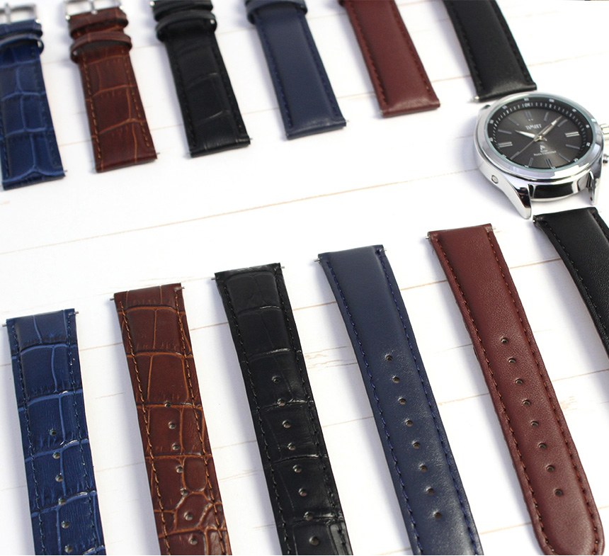 Timeet牛革腕時計ベルト 20mm
