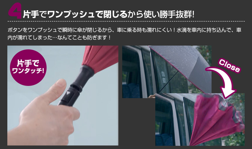 濡れにくい便利傘 WONDER DRI ワンダードリ