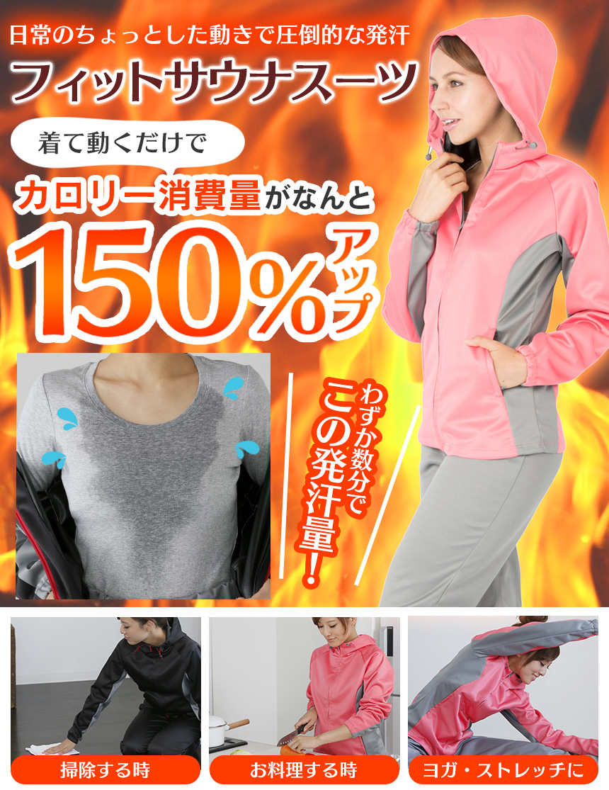 シェイプコアフィットサウナスーツ レディース
