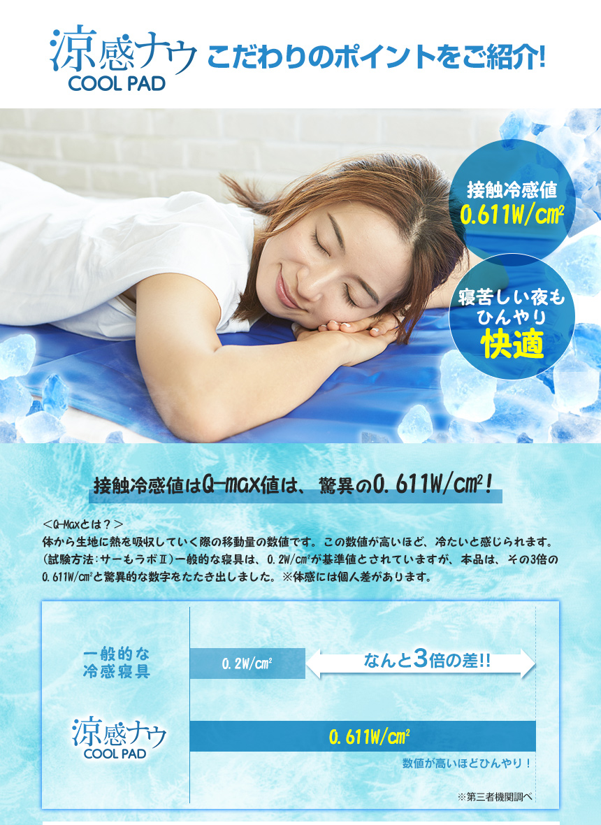 夏用 寝具 冷却ジェルマット ジェルパッド 敷きパッド 接触冷感 冷たい 涼しい