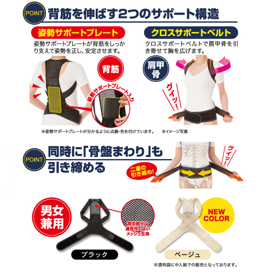 Dr.PROグイッと伸びる背筋ベルト