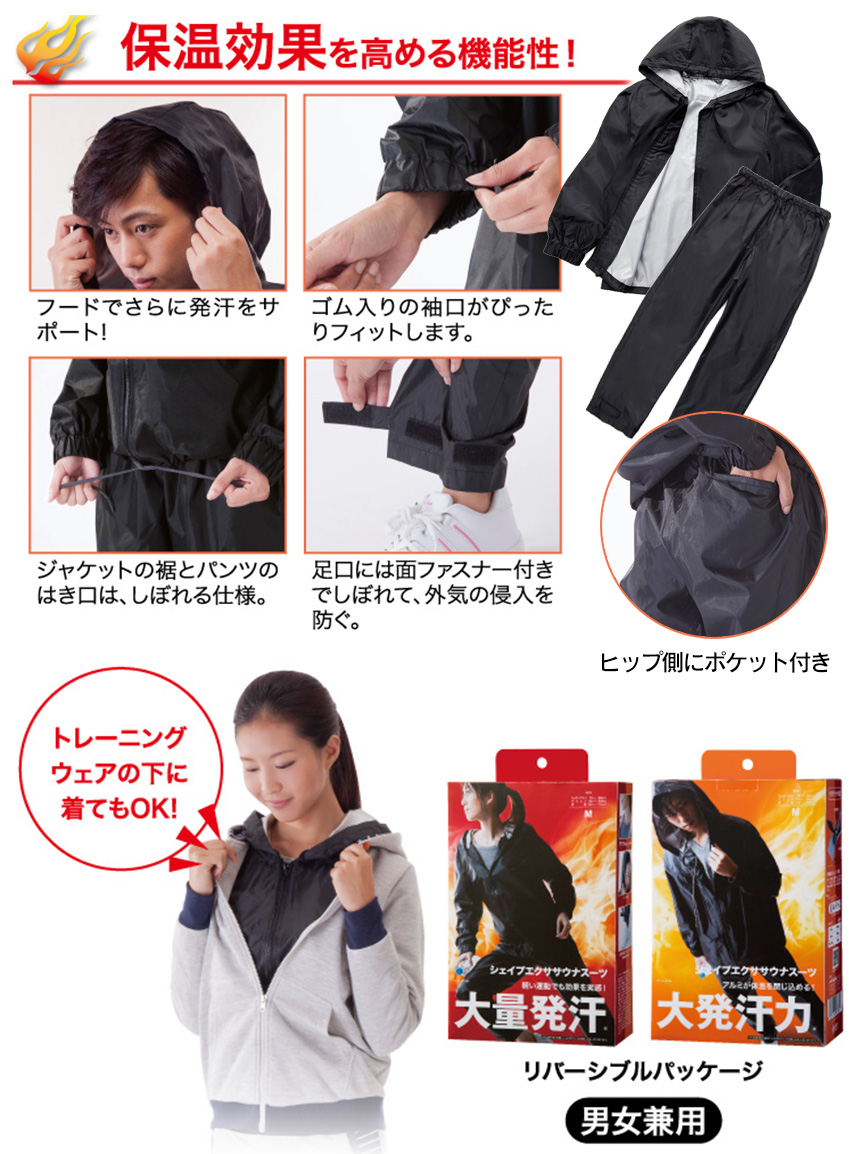 シェイプエクササウナスーツ