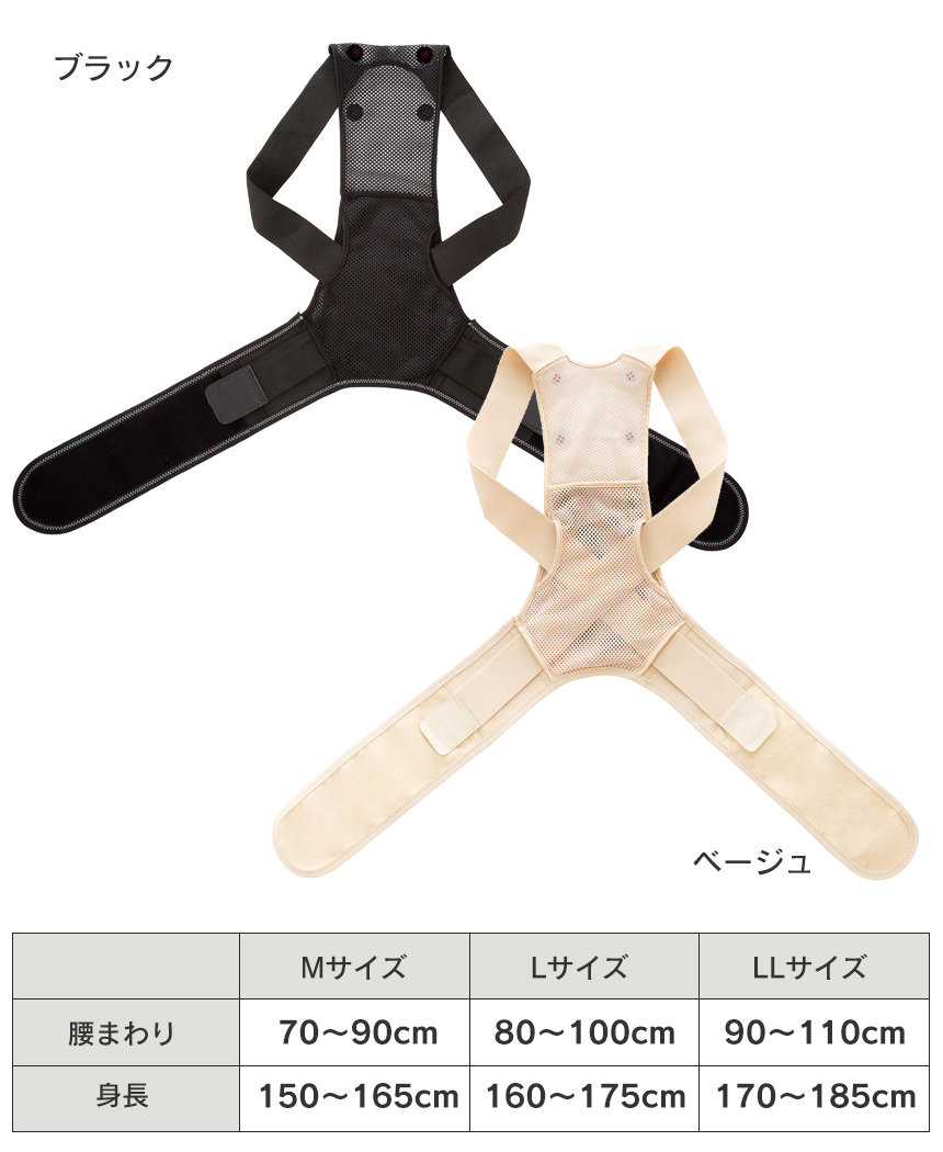 肩・腰すっきり背筋ベルト