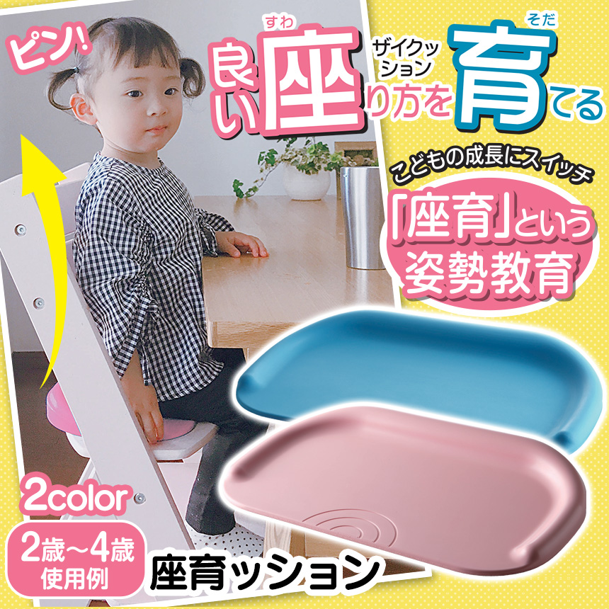 座育ッション 子供姿勢矯正の専門家が考えた 子供の姿勢矯正クッション