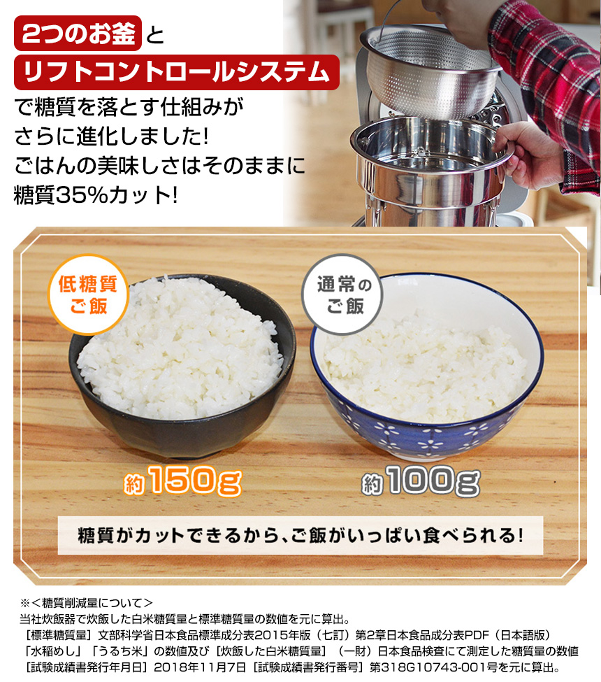 糖質カット炊飯器 匠