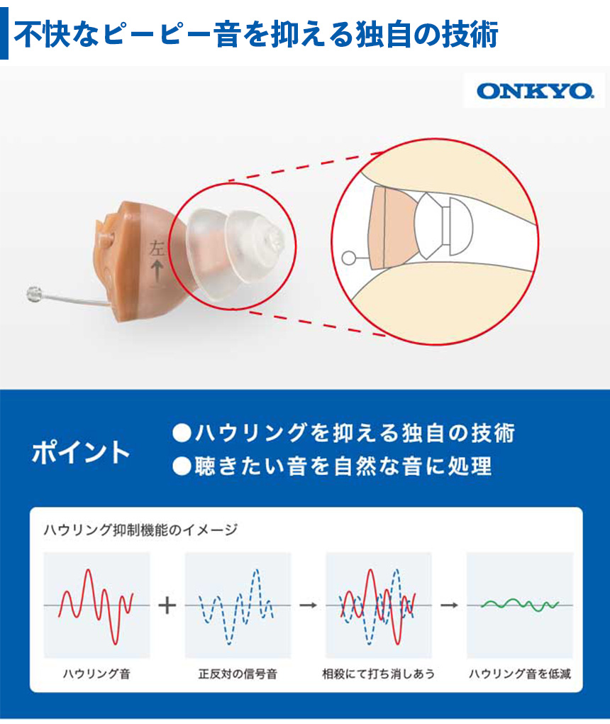 オンキョーデジタル補聴器 (OHS-D21)【非課税】【両耳セット】