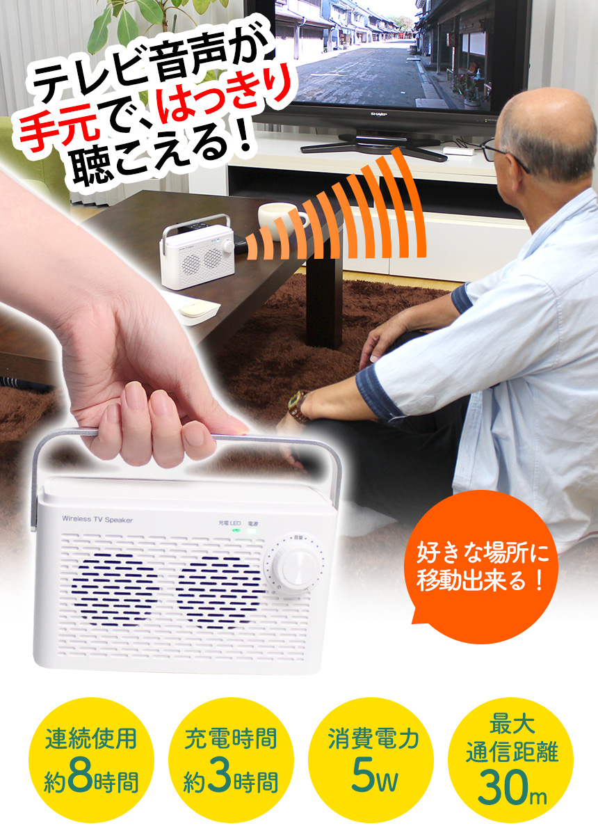 ワイヤレス手元スピーカー 音届け otodoke