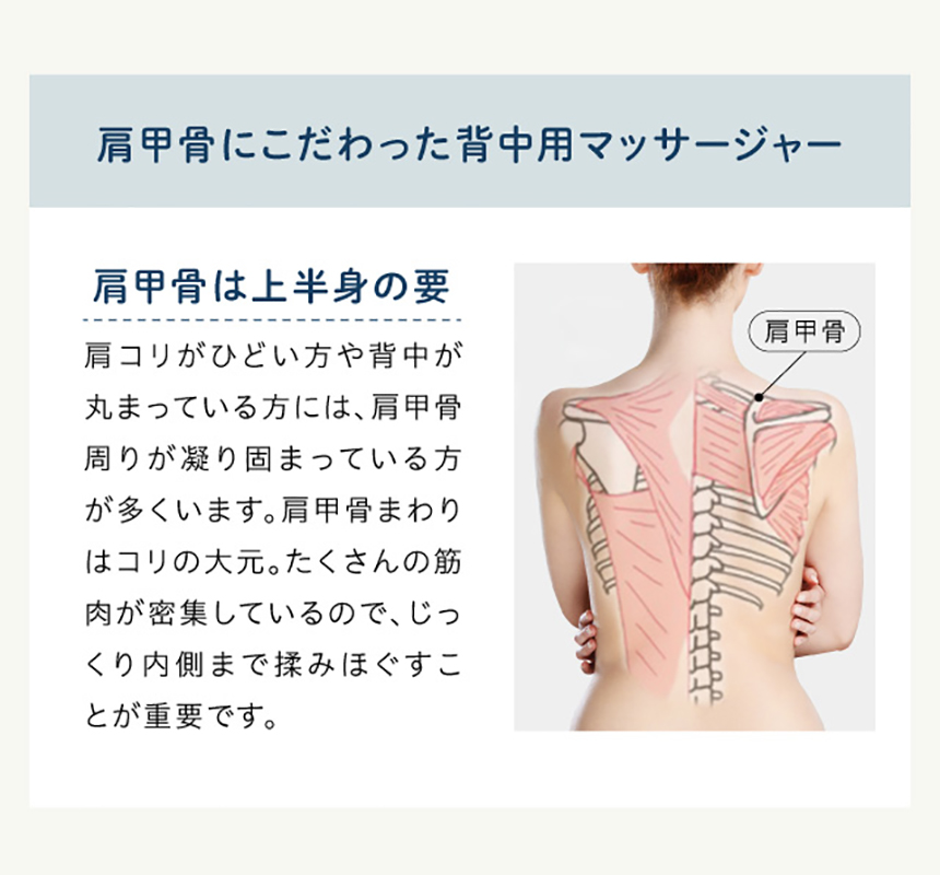 プロイデア マッサージャー NEMOMI背中