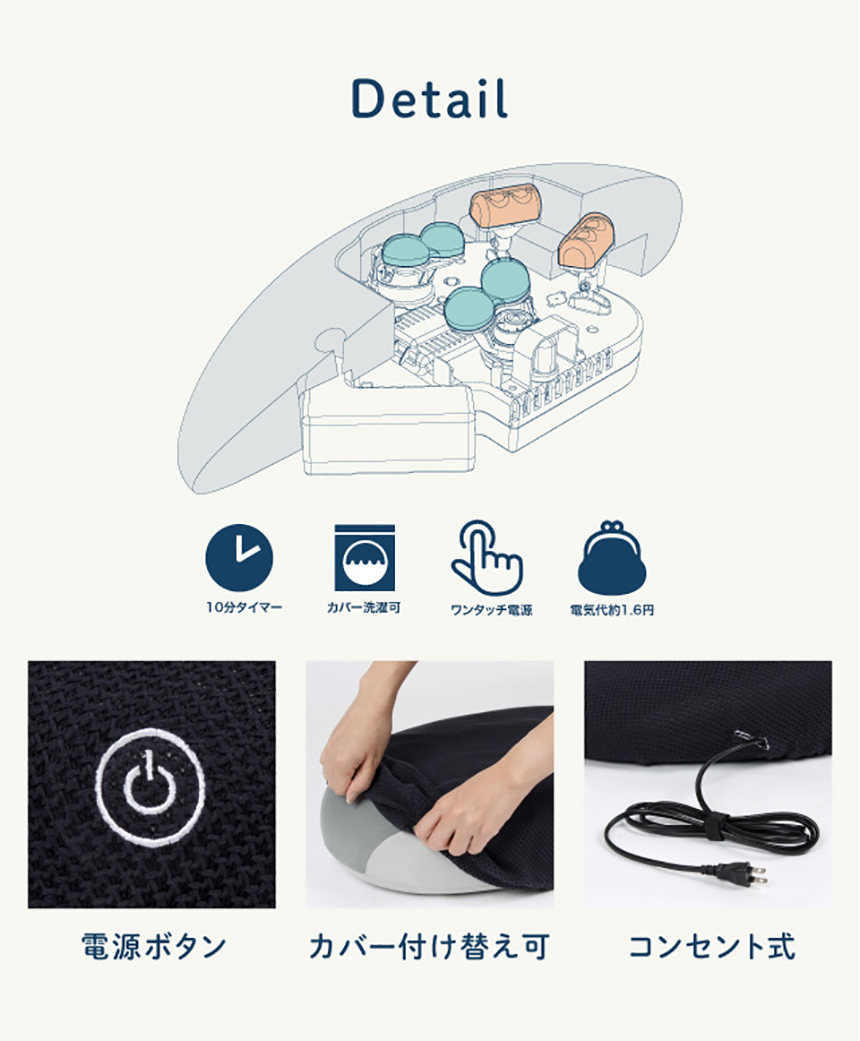 プロイデア マッサージャー NEMOMI背中