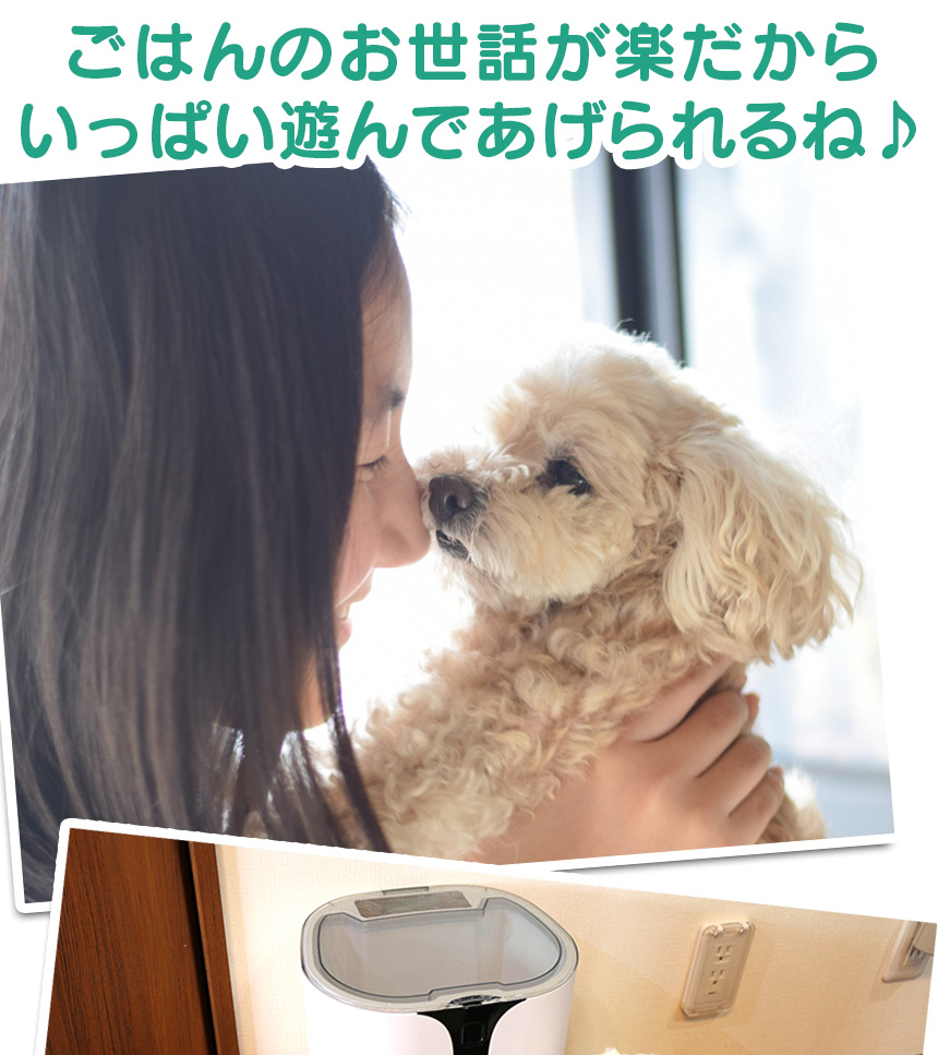 ボイスレコーダー搭載ペットフィーダー