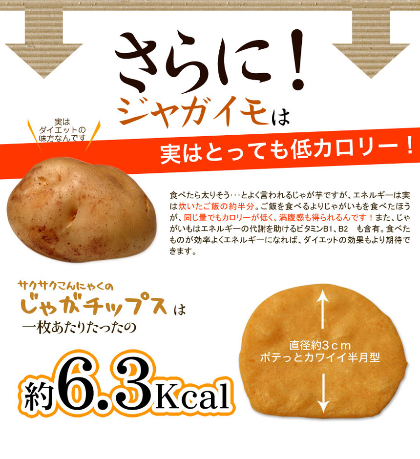 サクサクこんにゃくのじゃがチップス600g