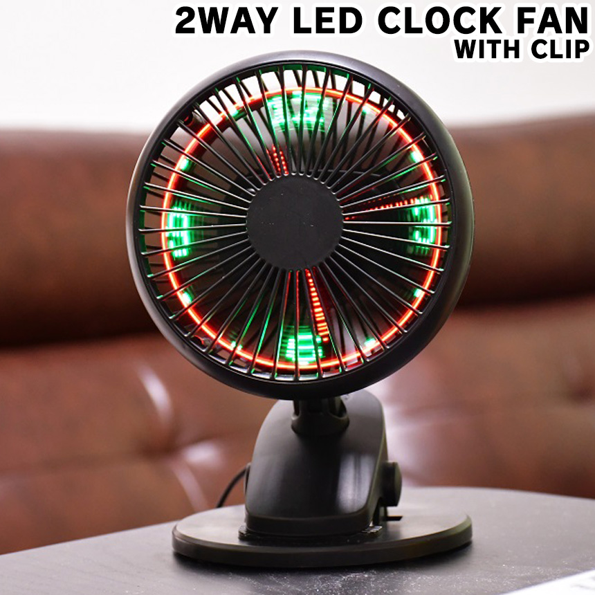 2WAY LED CLOCK FUN WITH CLIP