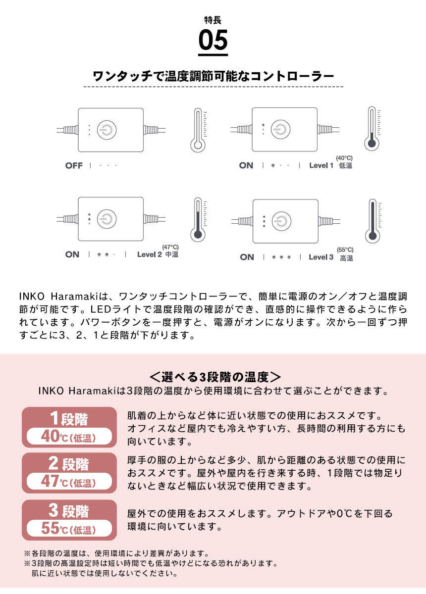 INKO ヒーティングベルトHaramaki