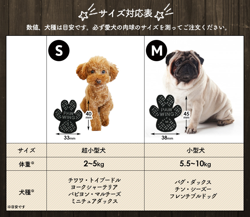 ペット用滑り止めフットパッド PAW WING (Grip plus)