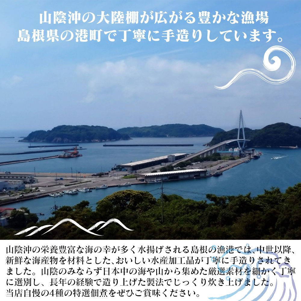 特選海鮮佃煮 お好み1種×4袋組