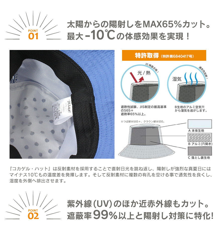 コカゲル エッジアップハット