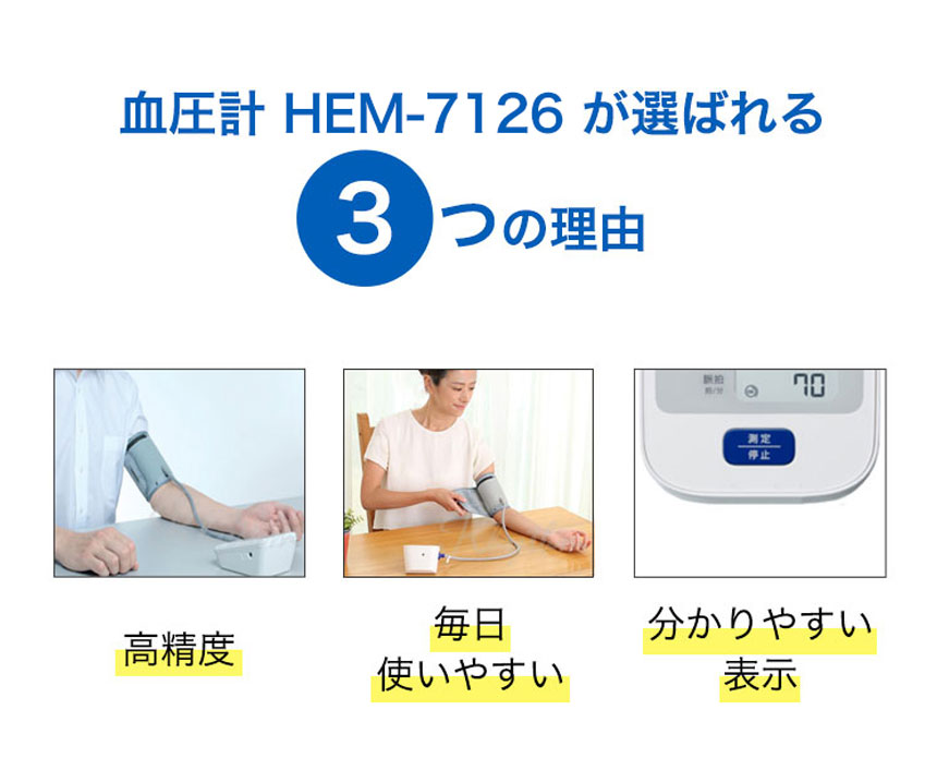 オムロン上腕式血圧計 HEM-7126