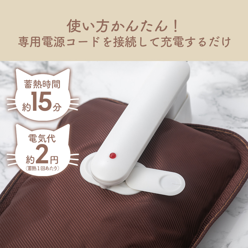 蓄熱式湯たんぽ ぽかにゃん