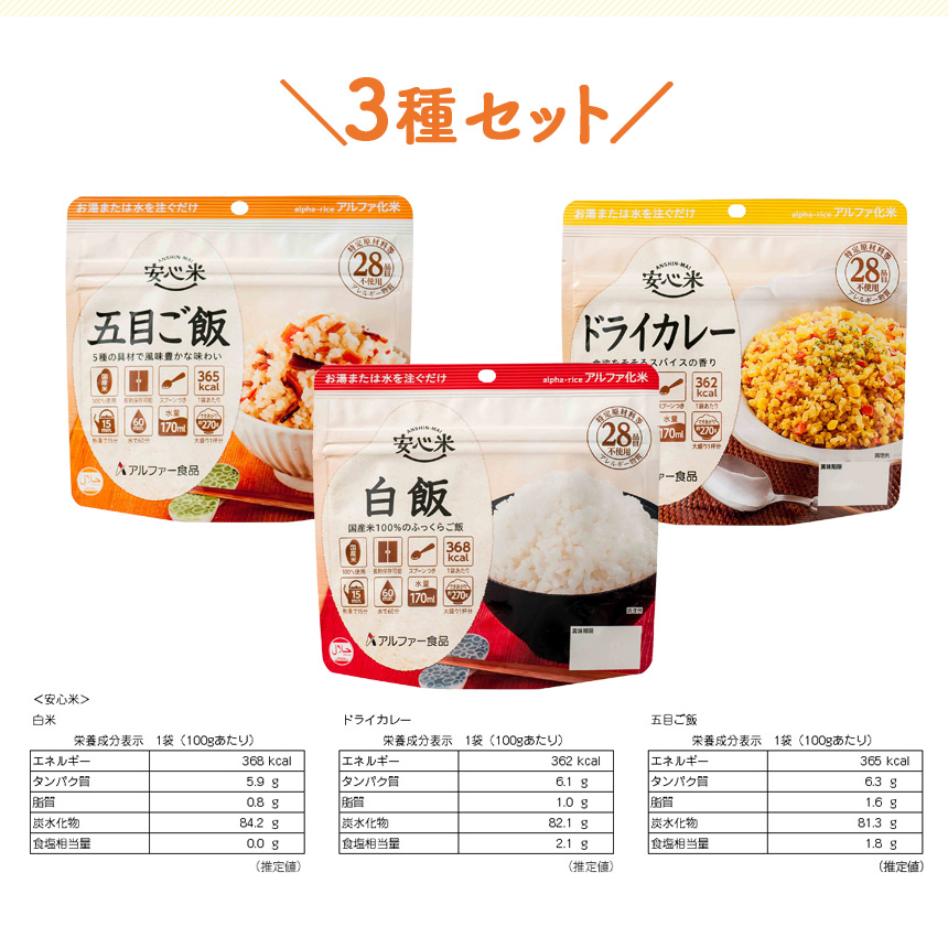 安心米【3種セット】