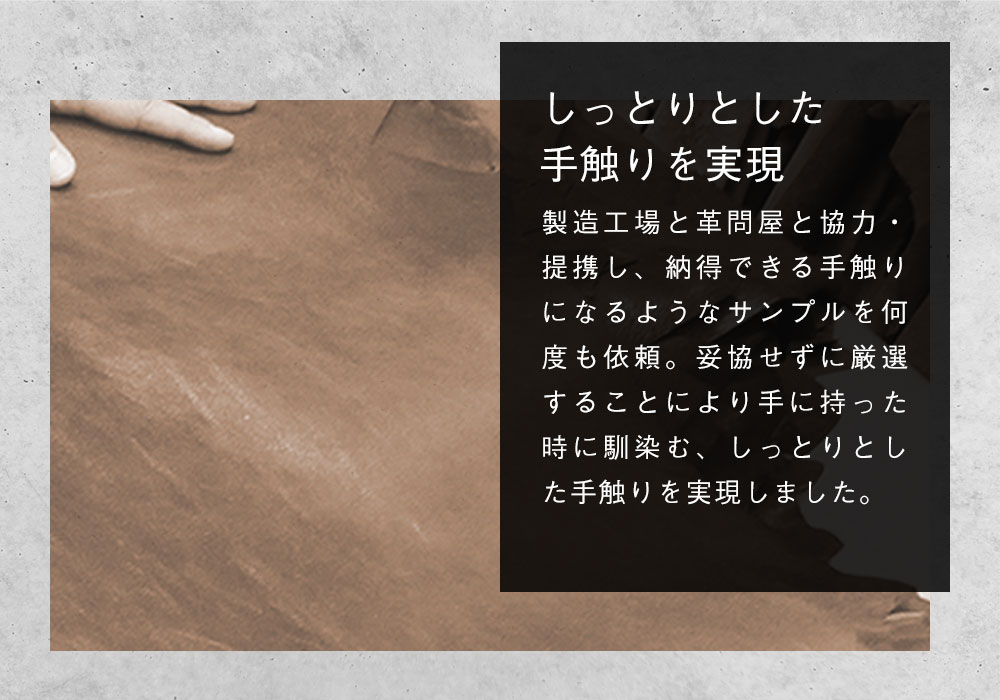 シンプルな牛革二つ折り財布