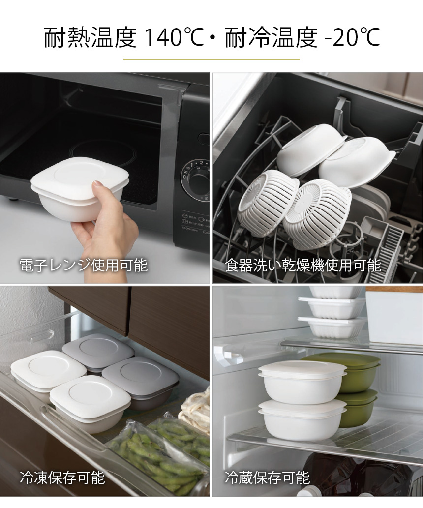 蒸気であたためる冷凍ごはん容器【4個組】 収納ボックス付き