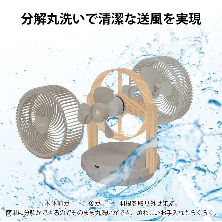 ツインブレード3DDCサーキュレータ―DUOAIR DC MOKUME