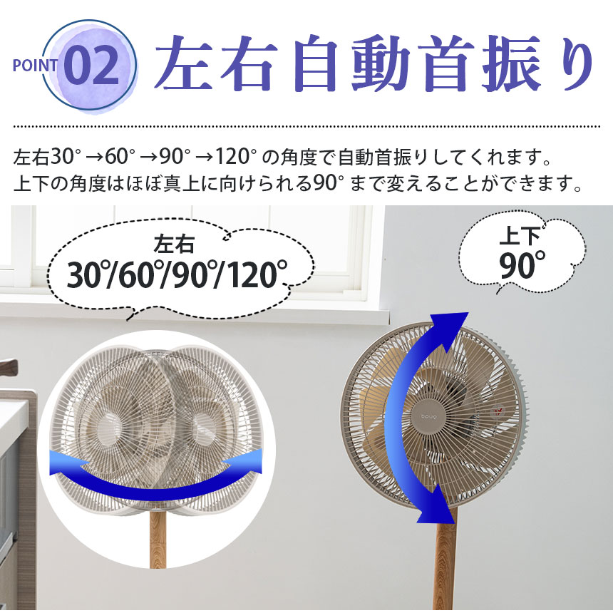DCリビングサーキュレーターファン
DUOAIR MIXTURE WOOD