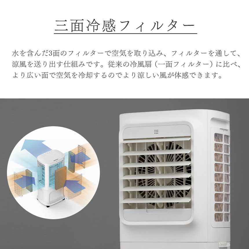 上部給水式大風量冷風扇