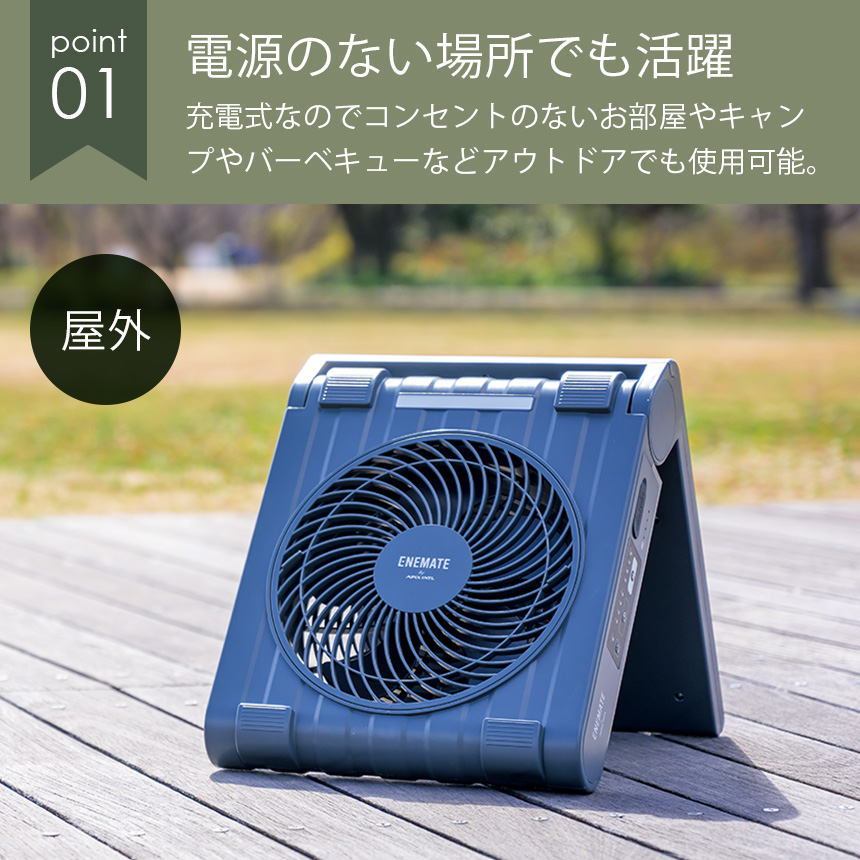 ENEMATEソーラーパワーファン