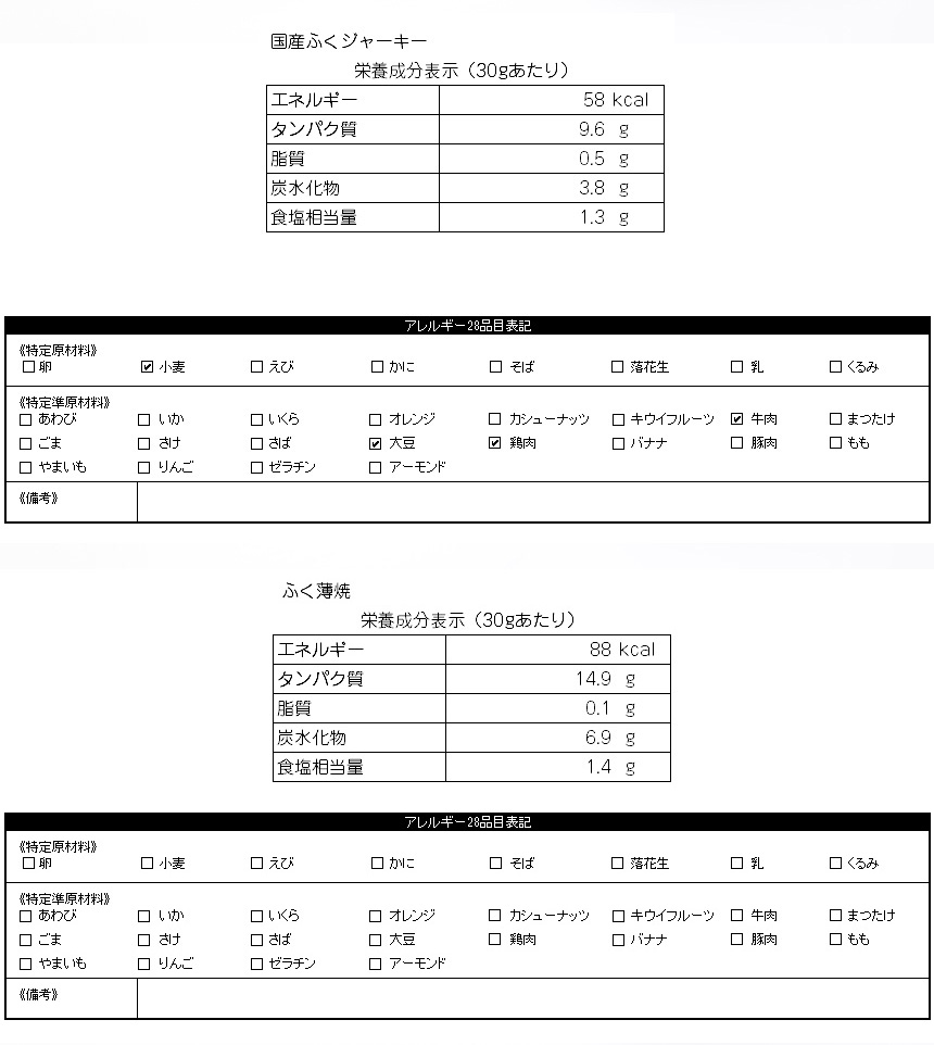 ふぐおつまみ3種セット