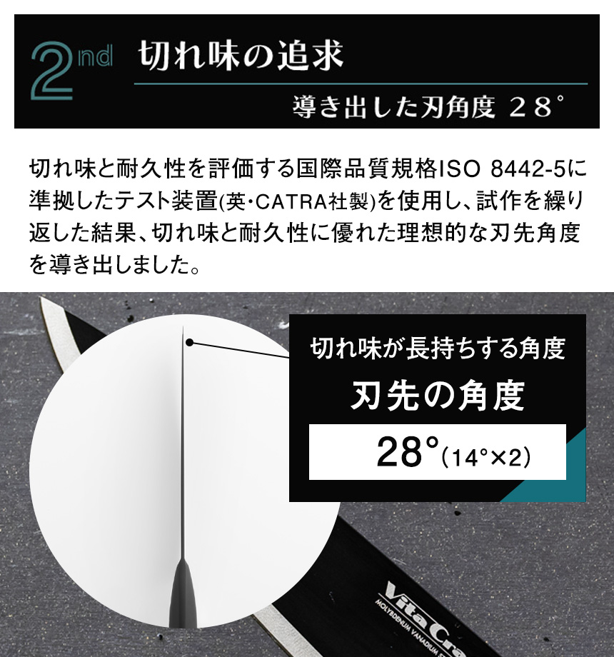 ビタクラフト ソリッドナイフ シェフナイフ