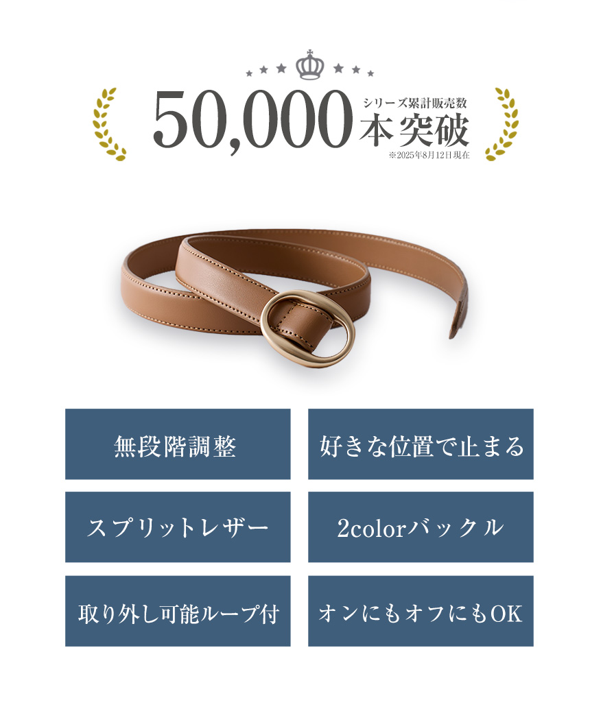 RuriHari 無段階スライドベルト