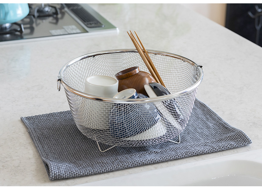 すっきり暮らす水切りかごKN-270031S【まるい深型】